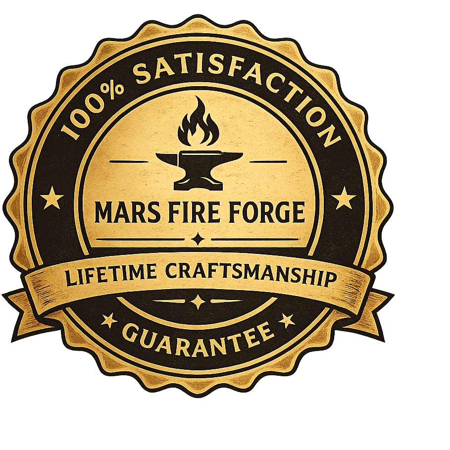 100% Satisfaction Guarantee — Mars Fire Forge